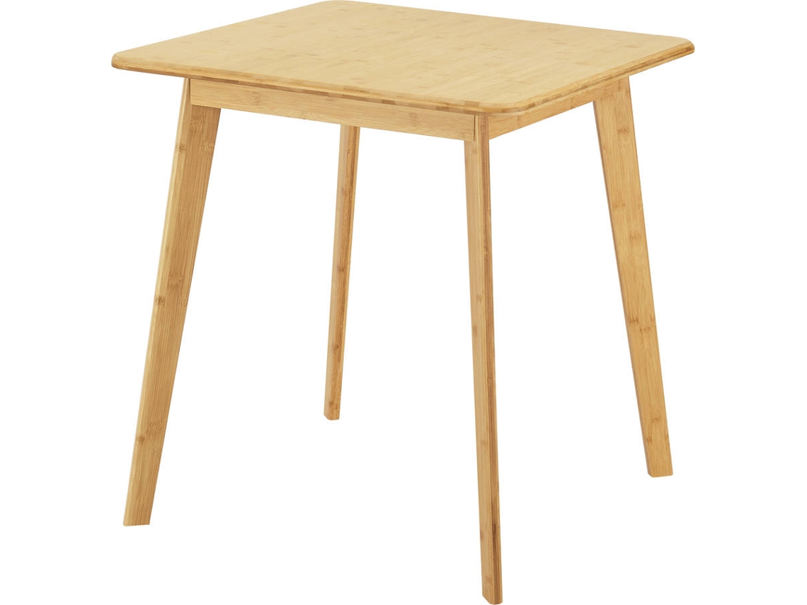 Mesa de Apoyo [EN.CASA] Närpes (Bambu - 75 x 70 x 70 cm - Marrón)