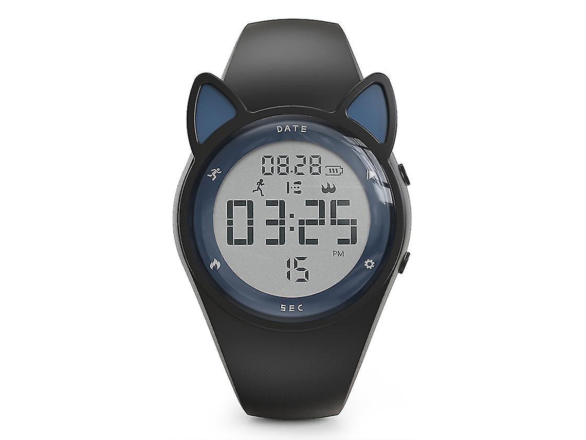 Reloj digital para niños, deportivo, resistente al agua, con podómetro y monitor de actividad física para bicicletas eléctricas.