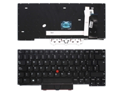 Teclado negro compatible con portátil Lenovo Thinkpad E14 R14 S3 Gen2