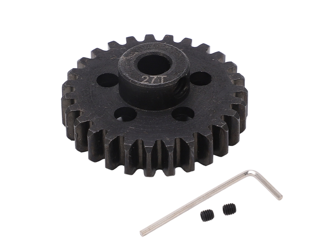 Piñón De Motor De 27 Dientes Para Coches Rc Arrma 1/7 1/8 Eje De Acero De 5 Mm Piezas De Mejora Rc Ara311057bl