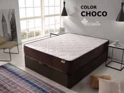 Pack Colchon y Canape Abatible DESCANSIN | 150 x 190 | Chocolate | Maxima Comodidad | Gran Almacenaje