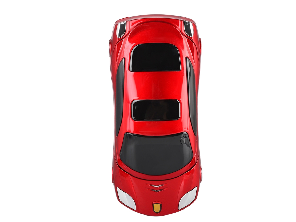 Teléfono Plegable Ferrari En Forma De Coche Con Teclado Rojo, Teléfono Plegable Para Estudiantes, Estándar Británico Con Adaptador