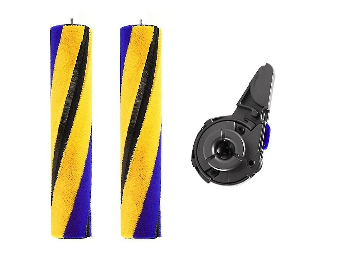 Cepillo de rodillo de tapa de extremo de repuesto para pieza de barra de cepillo Dyson V12 V15