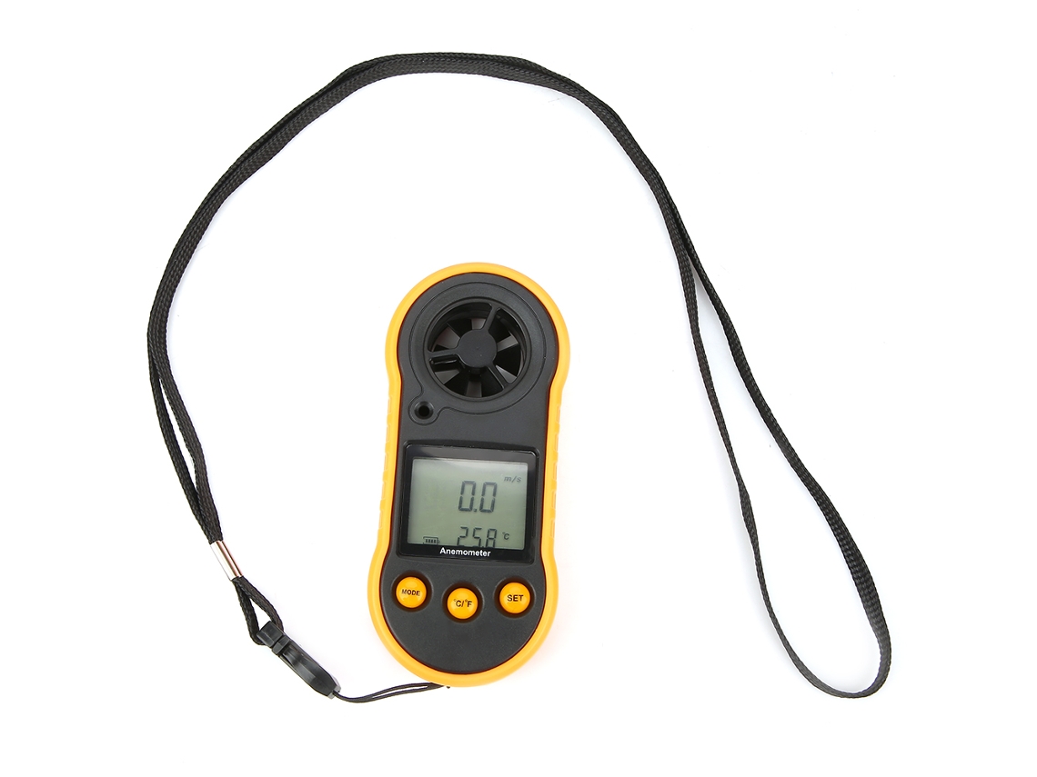 Anemómetro Digital Gm818 Con Pantalla Lcd Y Función De Medición De Velocidad Del Viento.