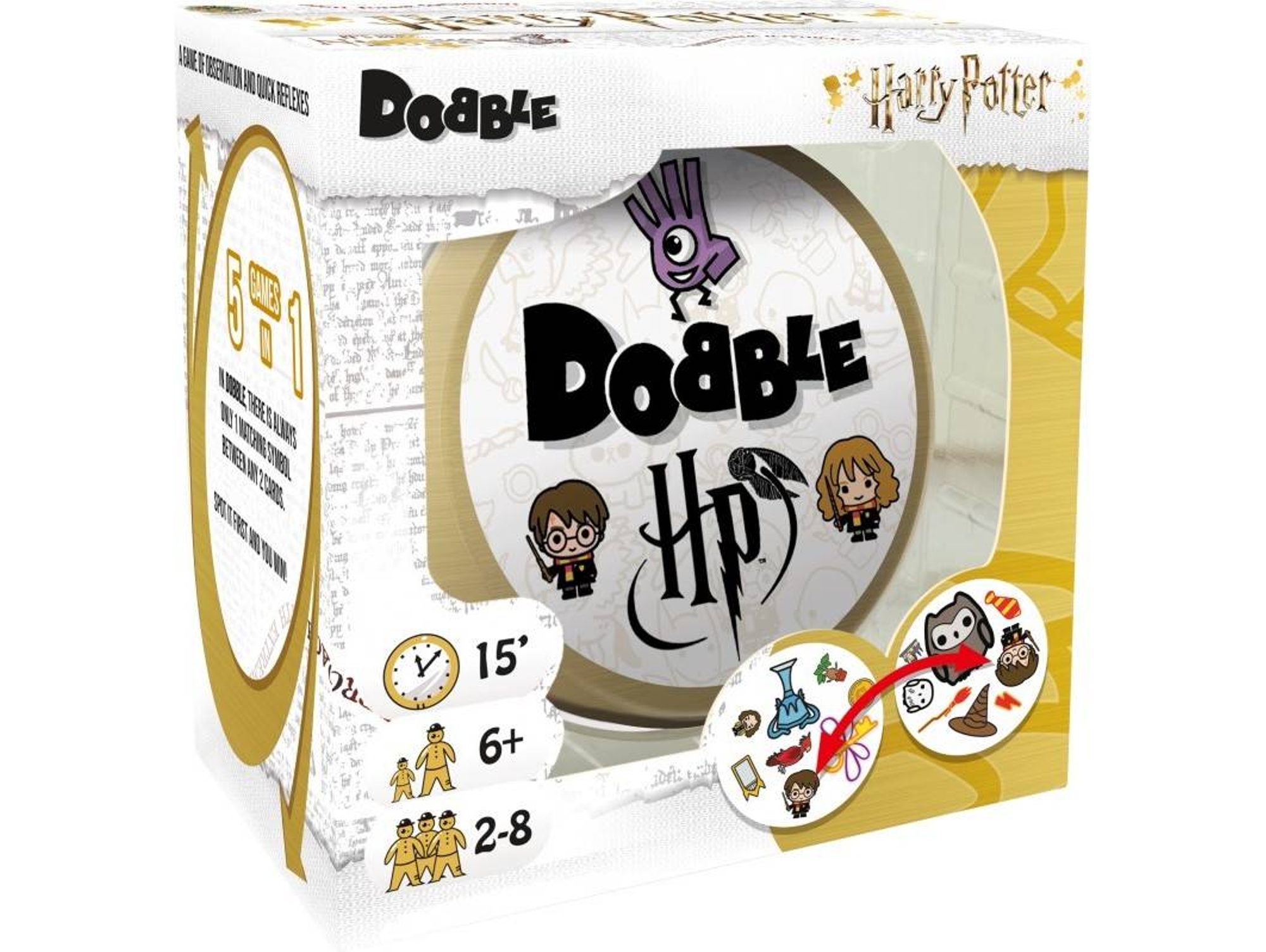 Juego de Mesa ASMODEE Dobble Harry Potter (Inglés - Edad Mínima: 6)