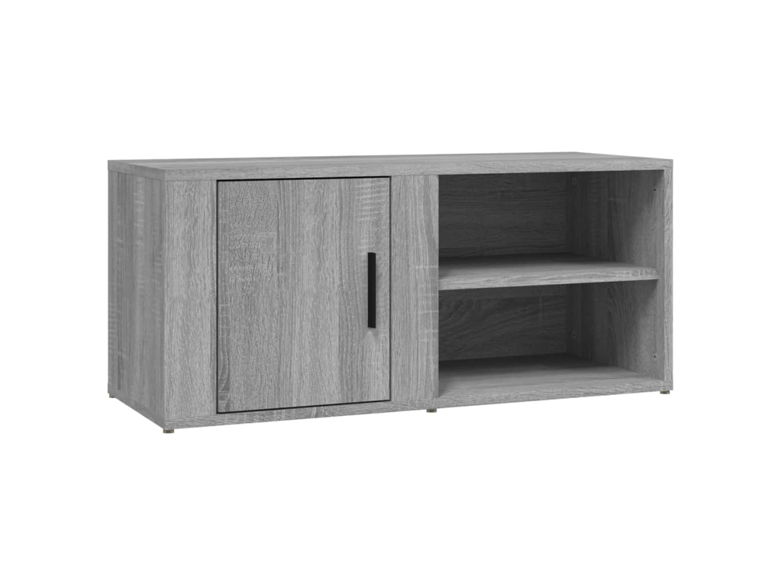 Maison Exclusive - Mueble Para Tv Madera Contrachapada Gris Sonoma 80x31,5x36 Cm