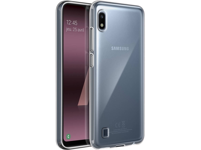 Carcasa y Protector Cristal Templado Samsung Galaxy A10 AVIZAR 360 Transparente