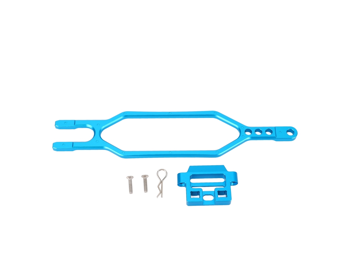 Soporte De Batería Rc En Aleación De Aluminio De Alta Resistencia, Ajuste Preciso Para Bl 2s Slash 4x4 1/10 Azul Cielo