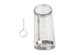 Cesta Para Barbacoa De Acero Inoxidable, Resistente Al Calor, Anti-morado, Con Gancho, 20 Cm, Para Camping Y Fiestas.