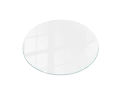 Tablero De Vidrio Redondo Espelharte (70 Cm - Color Blanco Liso - Blanco)