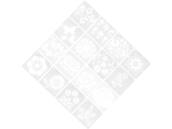 Juego De 16 Plantillas De Flores Reutilizables Para Pintar Y Recortar.