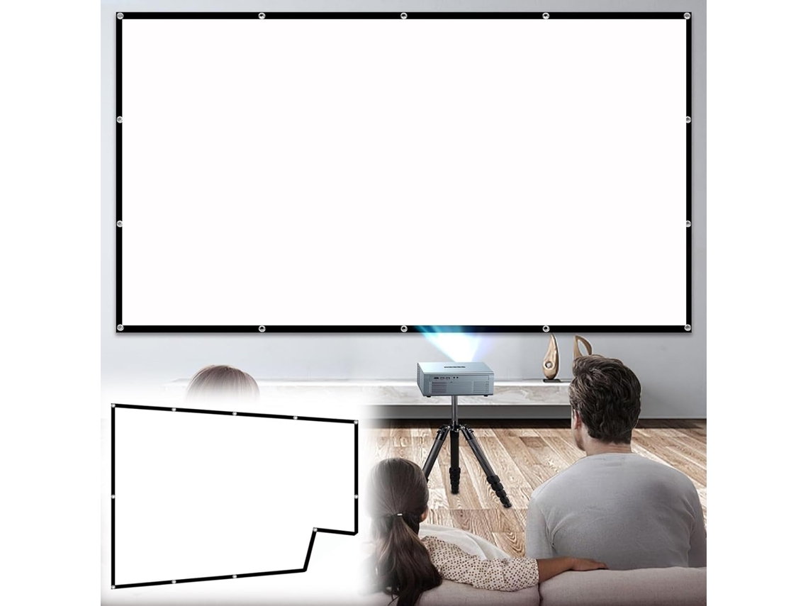Pantalla De Proyección 4k Hd 4:3/16:9 De 60 A 200 Pulgadas, Plegable, Portátil, Para Proyector De Vídeo,