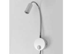 NEVEANCE Luz de Lectura LED Ajustable por Toque con Puerto USB e Interruptor, Luz Flexible para Cabecero con Enchufe, Lámpara de 3W para Dormitorio
