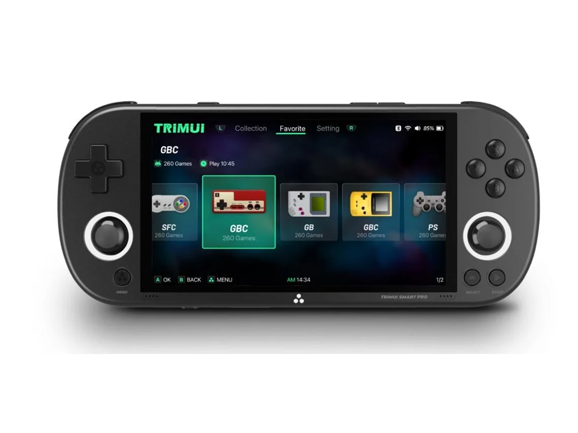 Consola SZSMART TRIMUI SMART PRO 5 pulgadas 64G 26+ simuladores 9000+ juegos negro