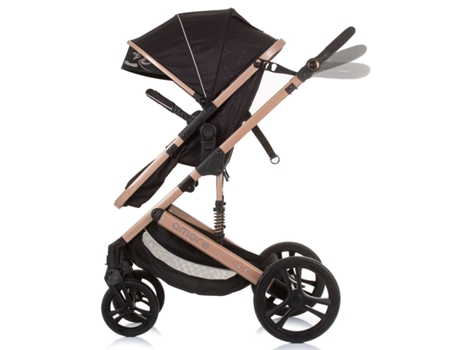 Carrito de Bebé Trío convertible AMORE hasta 22 kg obsidian gold CHIPOLINO