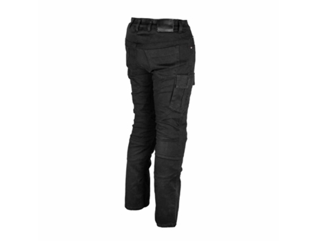 Pantalones de Moto para Hombre GMS (40x32 - Poliéster - Negro)