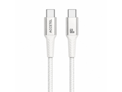 Cabo De Dados Type-c M Para Type-c M 60w Pd 1m Accetel Cu2937 Branco