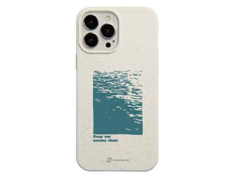 Funda Móvil Oficial Compostable Base para iPhone 13 Pro Max PHONECASES3D Blanco