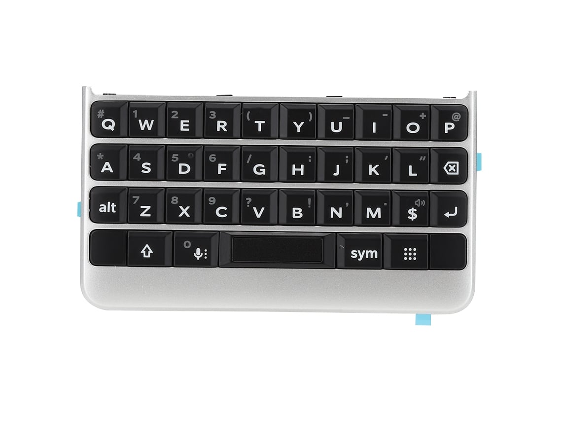 Panel De Botones De Ensamblaje De Teclado Con Navegación Y Entrada De Teclado Para Blackberry Keytwo Silver