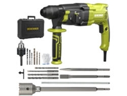 Taladro Percutor De 1100 W Y 3,4 J, Taladro Percutor De 0-1500 Rpm/5500 Golpes Por Minuto Con 4 Funciones Y Embrague De Seguridad, 20 Accesorios,
