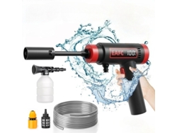 Hidrolavadora de alta presión Eafc de 60 bares, pistola de agua inalámbrica de 160 W, bomba de litio integrada, recargable para el hogar y el coche.