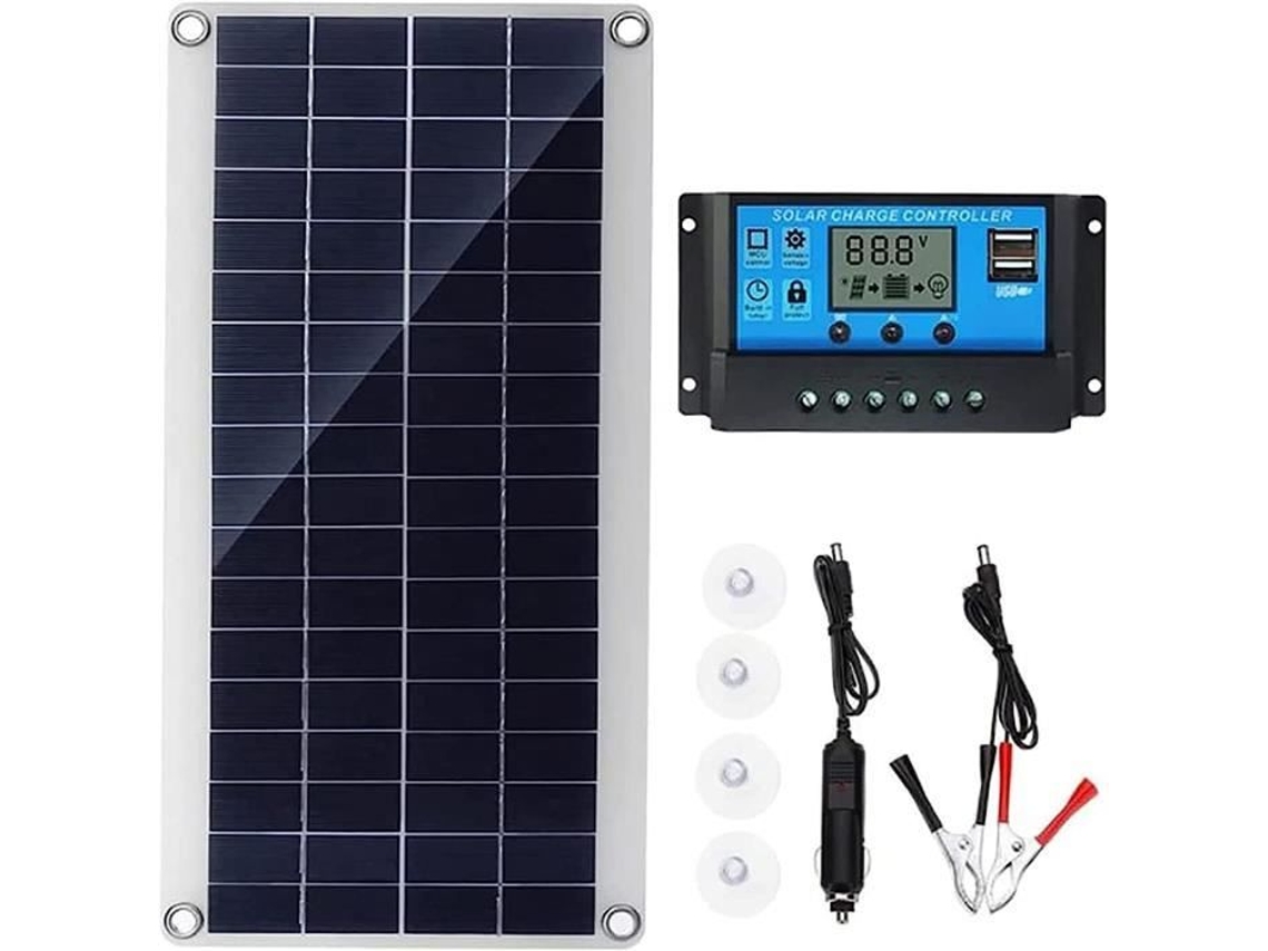 Kit de Panel Solar Flexible monocristalino de 100W y 12V, módulo de Panel Solar Flexible monocristalino para carga de batería H399
