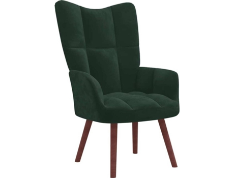 Silla de relajación VIDAXL Verde Terciopelo (61.5x69x95.5 cm)