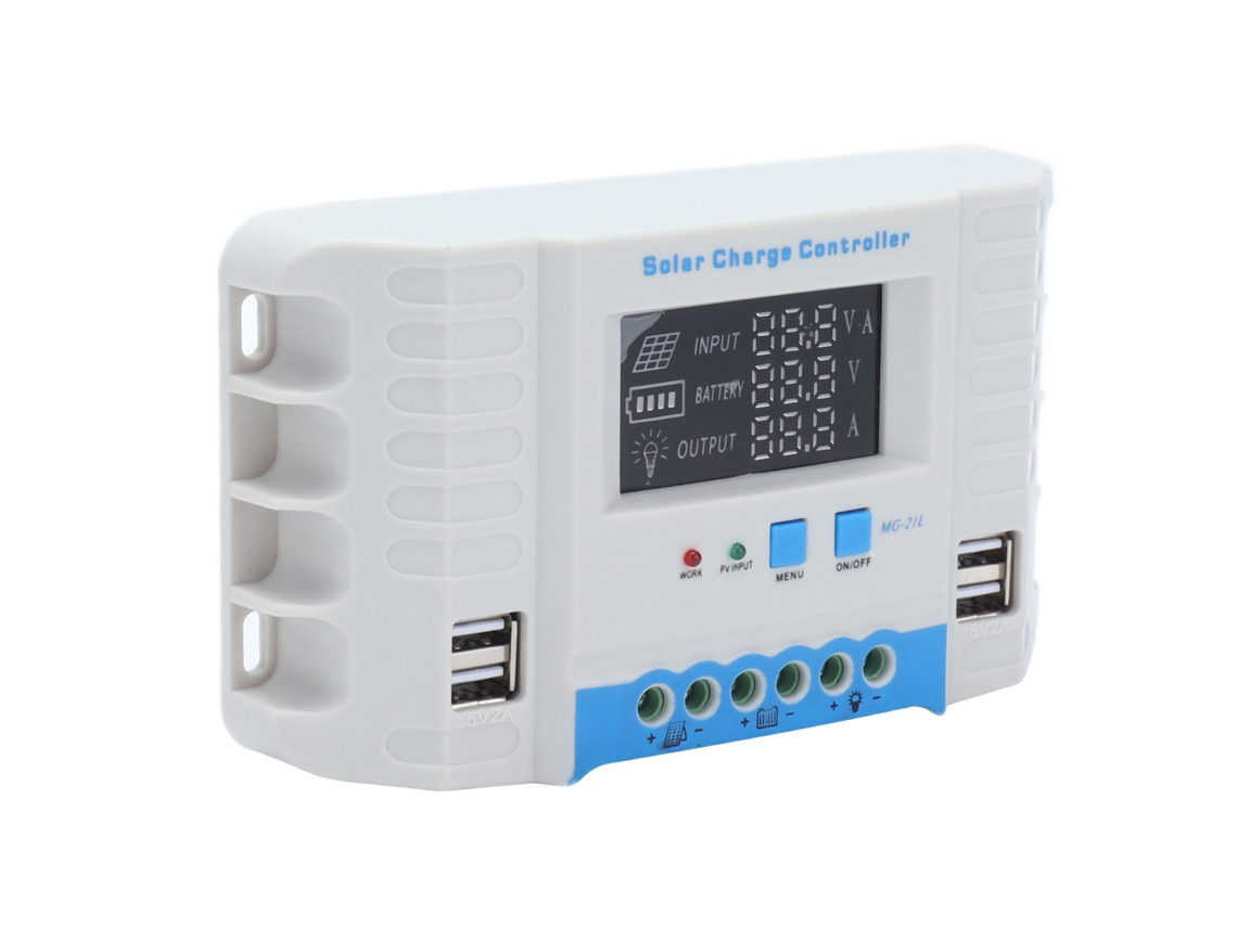 Omni-controlador De Carga Solar 40a Con Pantalla Lcd, Protecciones Eléctricas Y Resistencia A Impactos Para Paneles Solares 12v