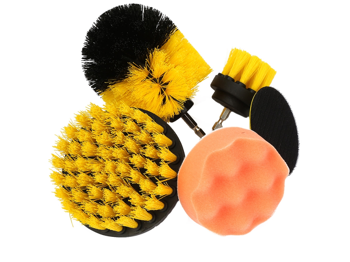 Juego De 5 Cepillos Para Taladro Eléctrico Con Mango Hexagonal De 6 Mm Para Limpieza Y Pulido.