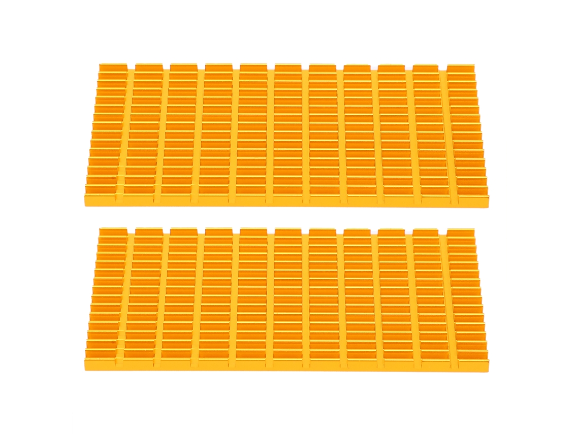 2 disipadores de calor de aluminio para CPU, router, radiador de circuitos integrados, piezas de refrigeración de PCB
