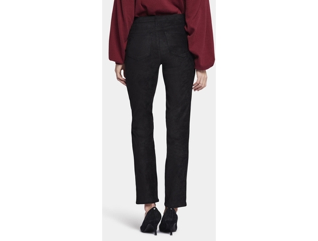 Sheri Slim pantaln de gamuza sinttica negra Black NYDJ 40