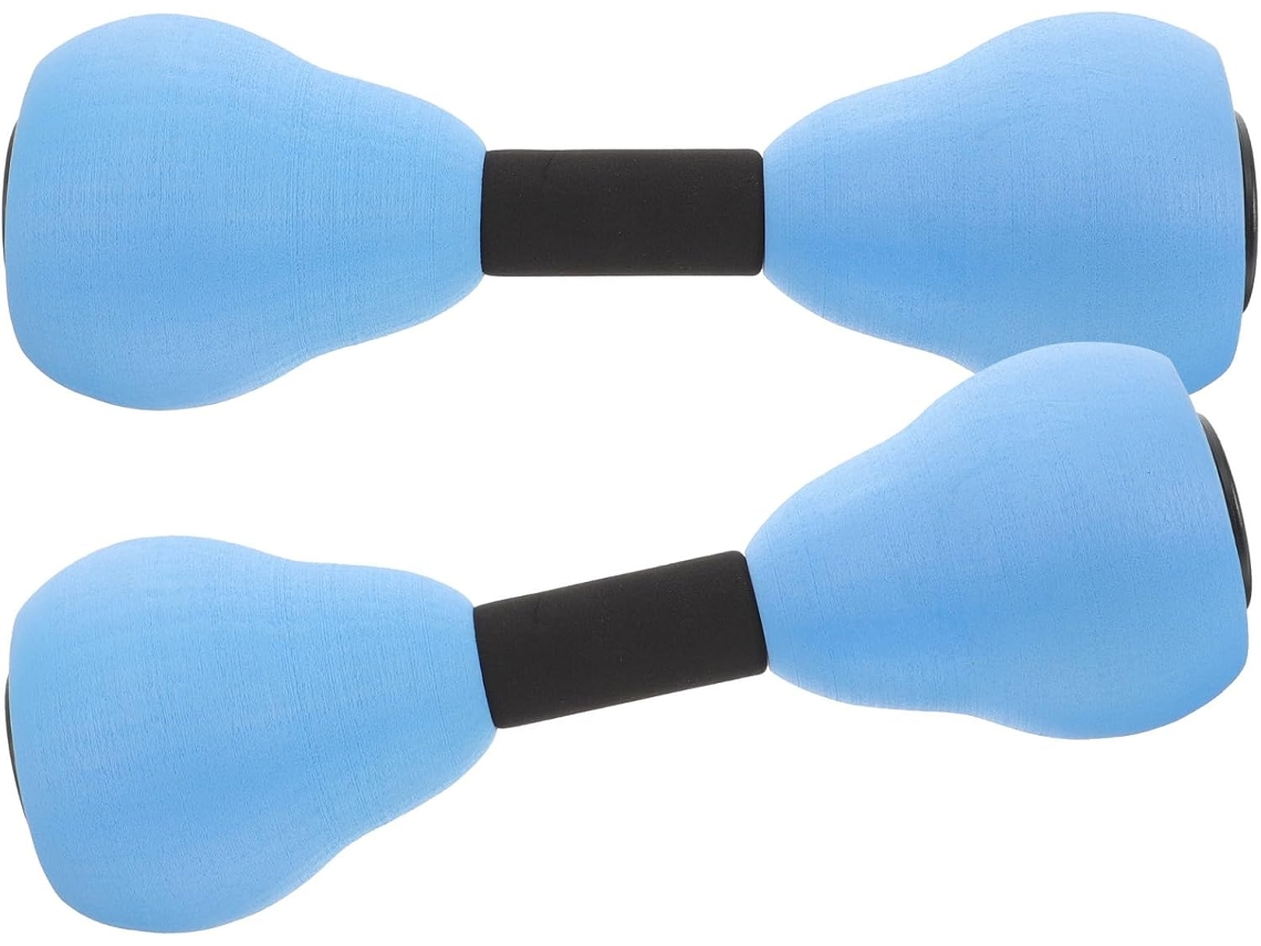 Mancuernas Acuáticas Ajustables De Eva, Azules Y Negras.