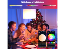 2026-bombilla Inteligente Rgb+cct Conexión Bt Control Por App Sincronización Música Temporizador Regulable 800 Lúmenes E26/e27