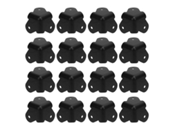 16 Piezas De Protectores De Esquina De Metal Para Gabinetes De Altavoces Y Muebles, Color Negro, Anti-colisión