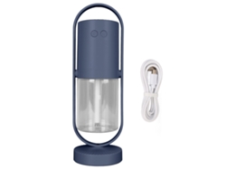 Humidificador De Aire Portátil Rgb Ultra Silencioso Con Luz Led De 200 Ml, Azul Y Morado, Ideal Para Bebés Y Viajes En Coche.