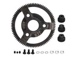 Conjunto De Engranajes Rectos De Acero Templado 48p 83t 19t 20t 21t Para Coche Rc Traxxas Slash 2wd 1/10