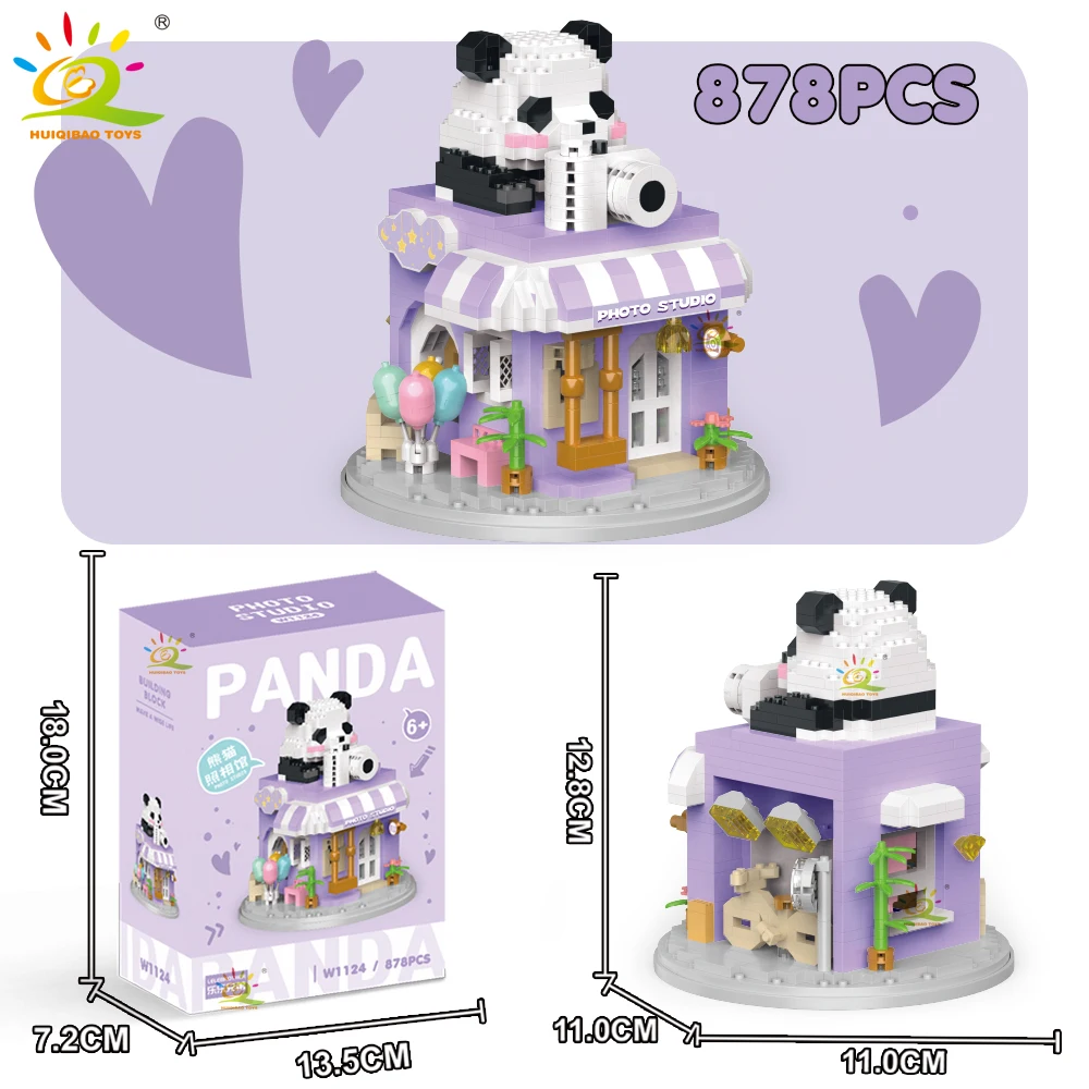 Minibloque de construcción DIY con escena callejera de la ciudad de Moc Panda
