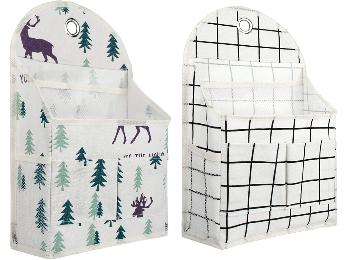 Bolsas de almacenamiento de pared impermeables para colgar sobre la puerta del armario.