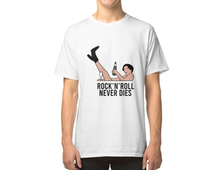 Camiseta ROCKINSTONE Rocknoll Never Dies Algodón para Hombre (L)