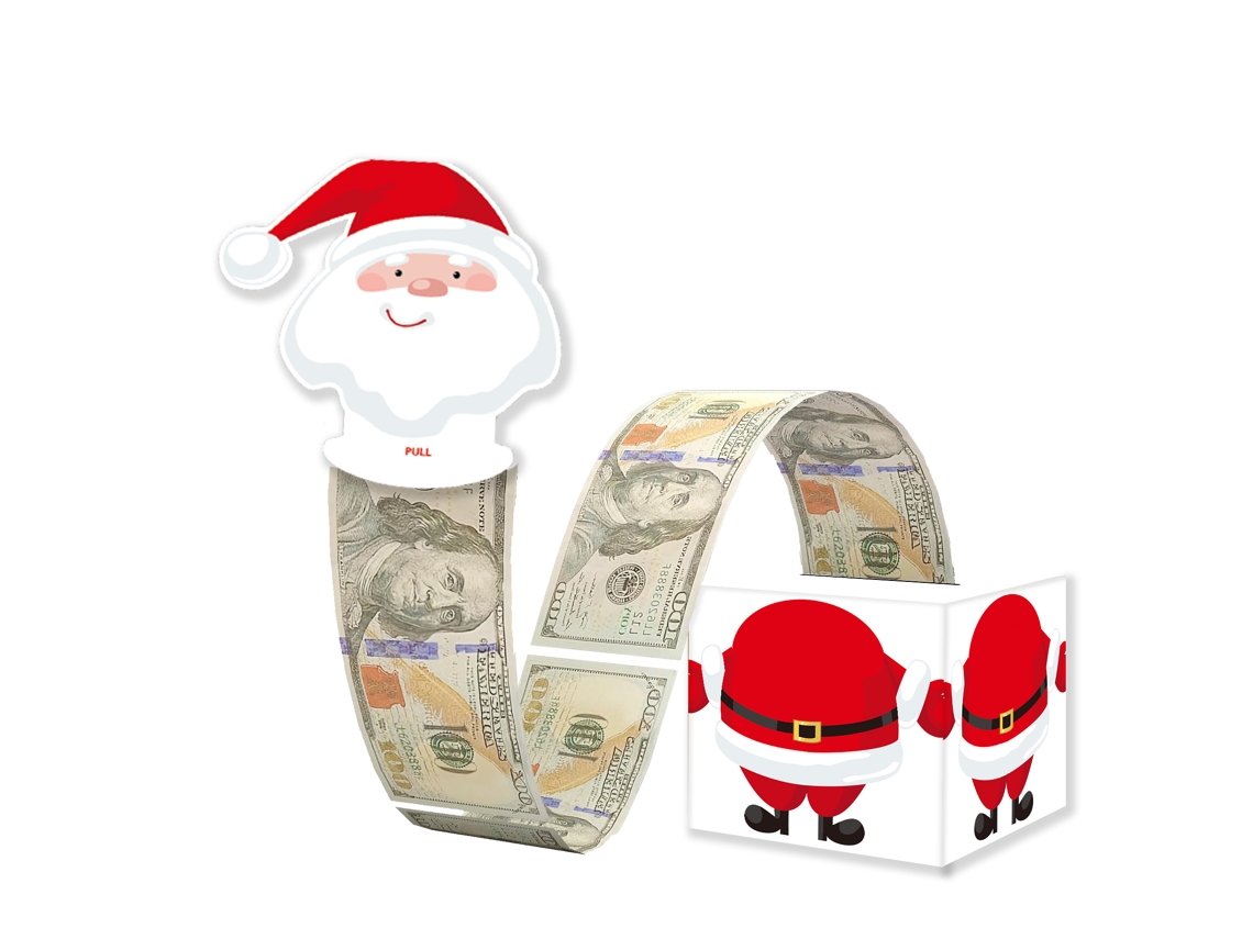 Caja de regalo navideña para dinero, organizador de dinero DIY con 50 bolsas transparentes Aeuzwr (estilo 16)