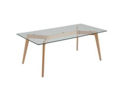 Mesa auxiliar BELIANI Hudson de Vidrio Transparente 60x120x46