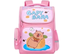 Mochila Escolar Capivara| Adorável Em Formato De Com Divisória Impermeável Para Meninas E Meninos, Perfeita