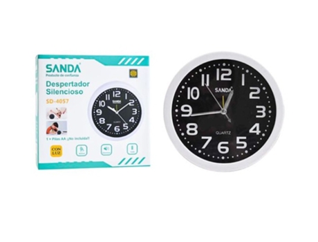 Reloj Circular de Pared/Sobremesa SANDA Sd-4057 Blanco