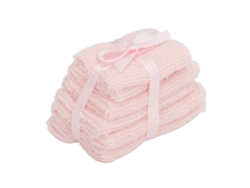 Toallas De Baño En Miniatura Para Casa De Muñecas, Escala 1:12, Color Rosa.