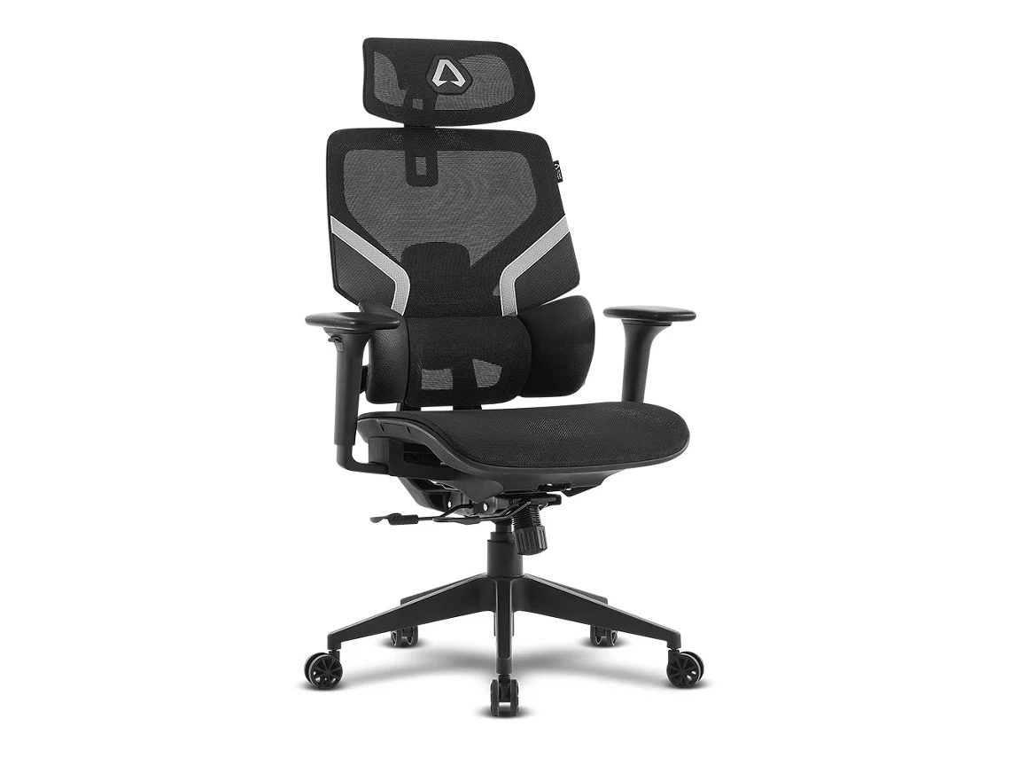 Silla de Oficina Ergonómica ALPHA GAMER Aurora (Negro)