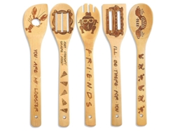Regalos De Pesadilla Antes De Navidad - Juego De 5 Cucharas De Madera Con El Diseño De Jack Skellington