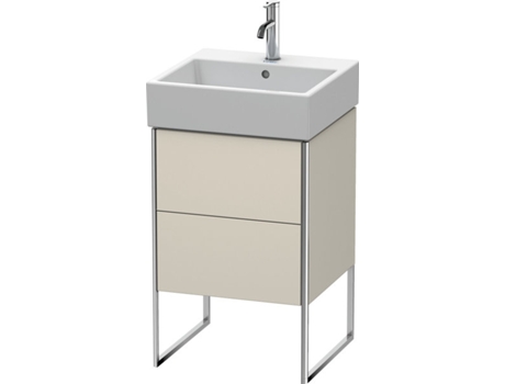 DURAVIT XSquare Vanity unit vertical 48.4x 46.0 cm, 2 cajones, para lavabo Vero Air 235050