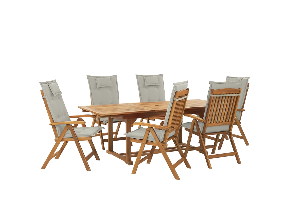 Conjunto de Jardín Java 261790 (Marrón - Madera de Acacia -90x220x105 cm)
