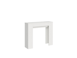 Consola extensible 90x25/181cm Slick Fresno Blanco