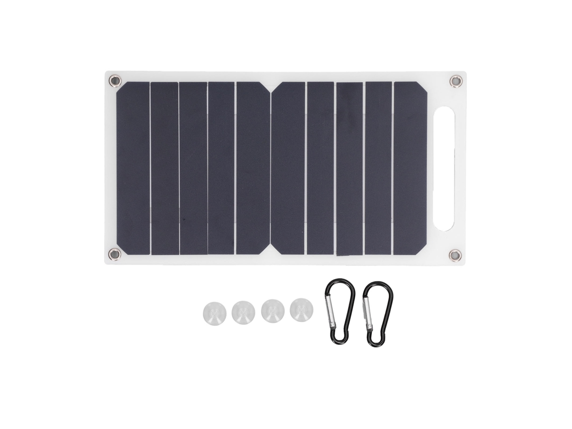 Cargador Multifuncional Portátil Con Panel Solar De 6 W Y 5 V Para Teléfonos Móviles, Viajes Y Acampada.